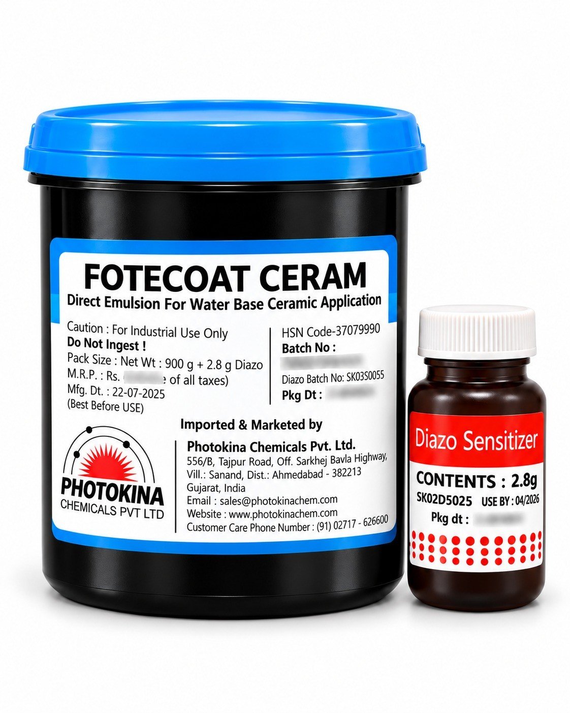 FOTECOAT CERAM ( Diazo Sensitizer ) +Diazo- 2.8gm