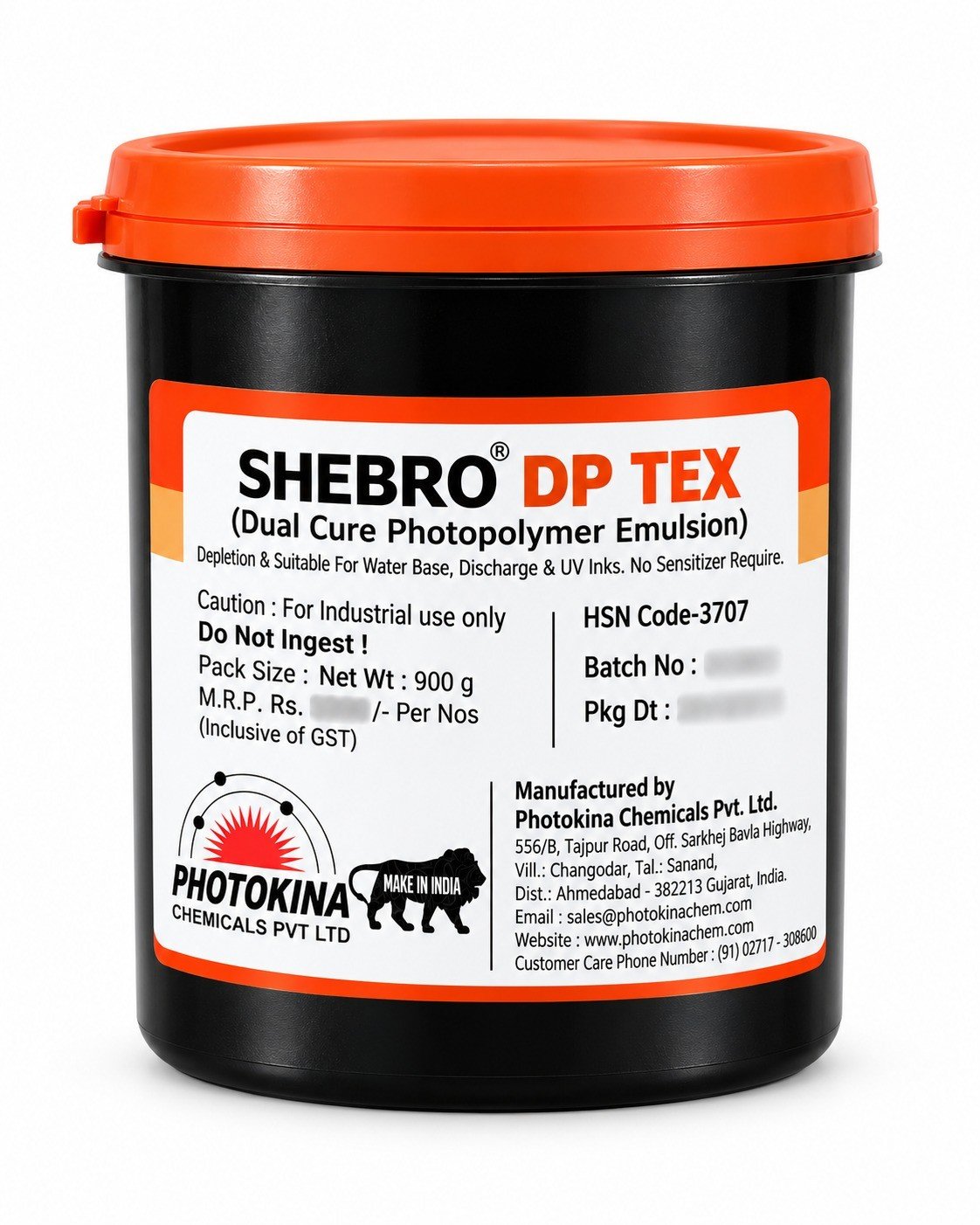 SHEBRO DP TEX (Dual Cure Pure Photopolymer Emulsion)