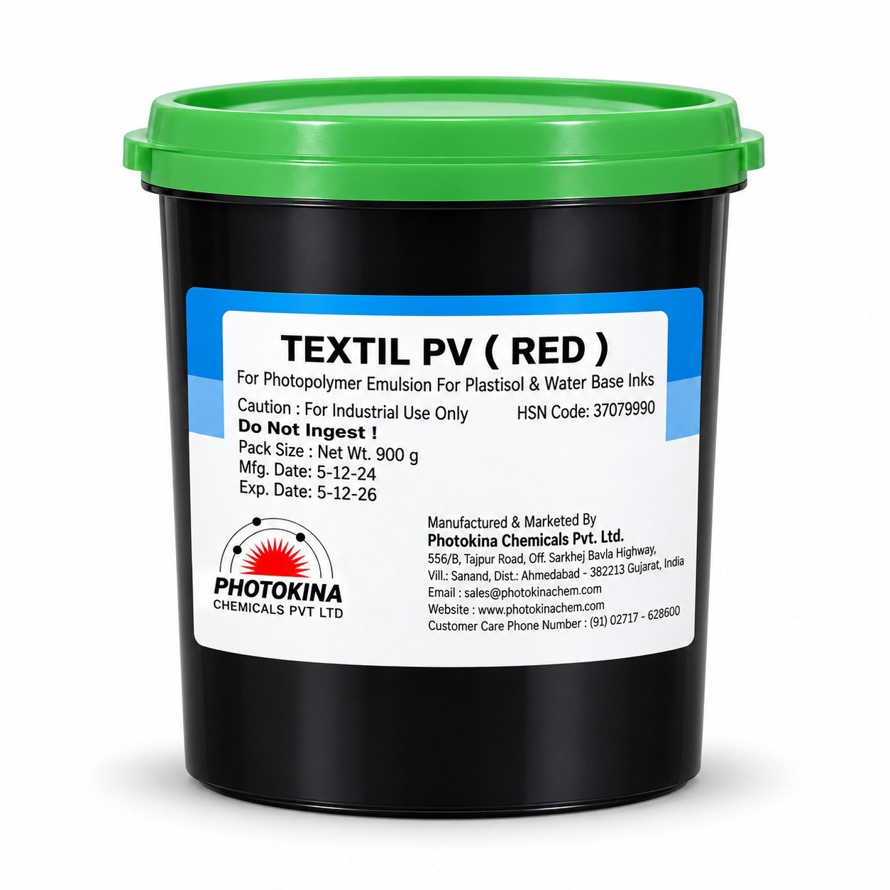 Textil PHU ( (PURE PHOTOPOLYMER ( PRESENSITIZED ) EMULSION)